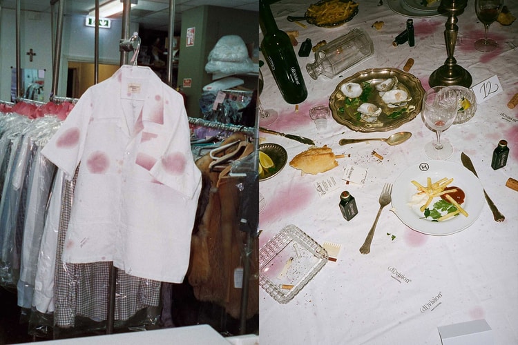 (di)vision Creates a Capsule Out of the Wine-Stained Tablecloths From Its Viral FW23 Runway Show