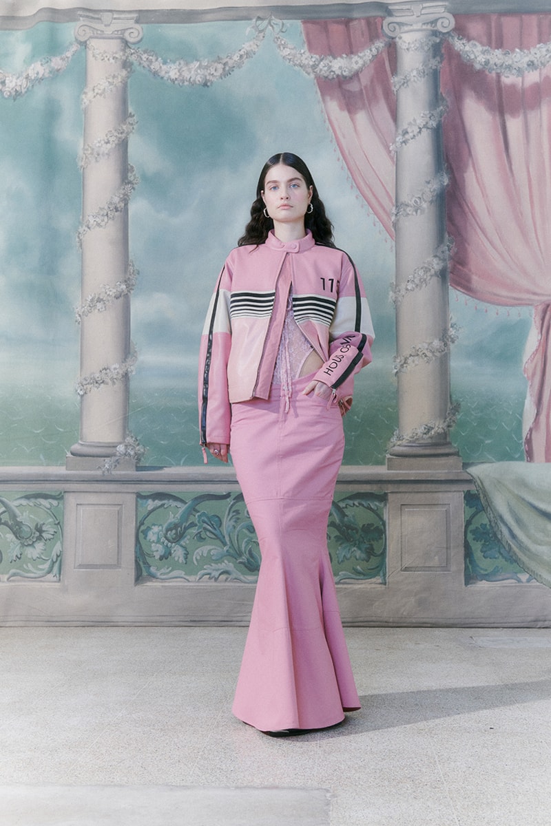house of sunny pink dress Pink mesh one shoulder House of Sunny Dolce Vita
