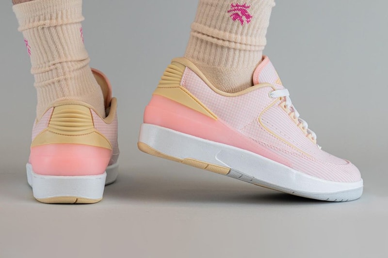 air jordan 2 atmosphere sneakers nike pink seersucker spring