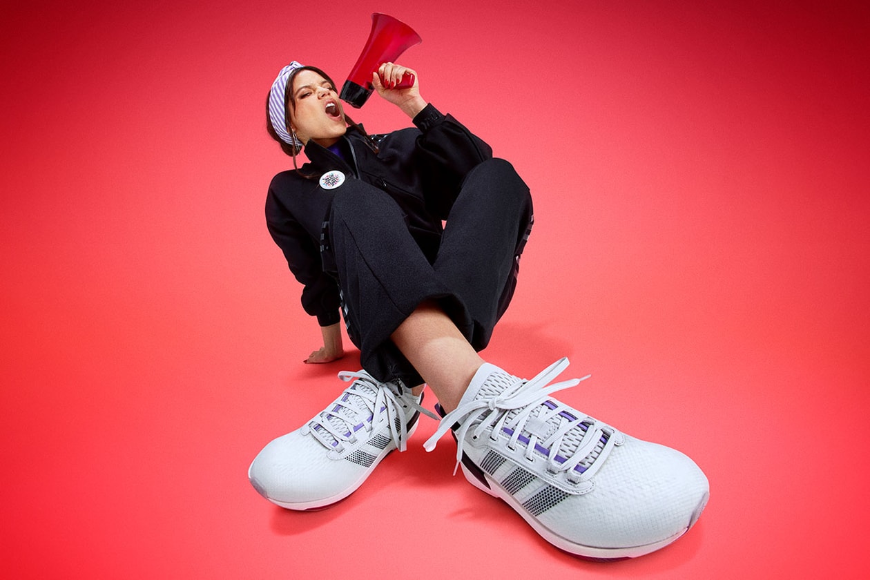 jenna ortega Kurze adidas sportswear tracksuit top sneakers