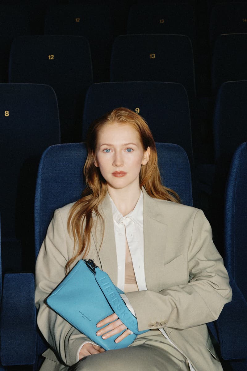 liebeskind berlin ss23 campaign cinema Gina Stiebitz Leo Altaras Larger than life handbags alma chelsea paper alessa 