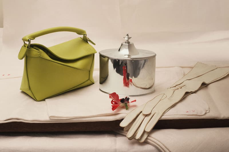 loewe spring summer women's campaign shoes bags flowers