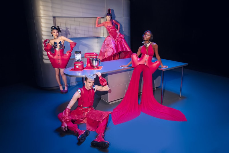 marta del rio kitchenaid mixer capsule collection limited edition exclusive line hibiscus pink clothing collaboration tia adeola jackson wiederhoeft tara babylon bach mai manmadeskins new york fashion week show
