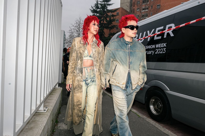 Best Street Style Milan Fashion Week FW23 Outfits Images Diesel Prada 