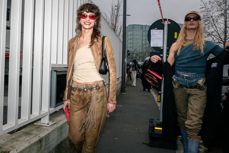 Best Street Style Milan Fashion Week FW23 Outfits Images Diesel Prada 