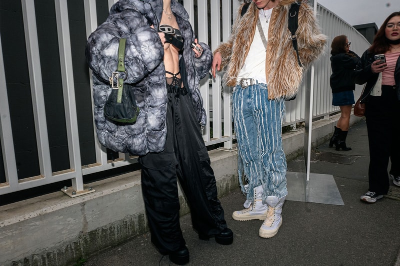 Best Street Style Milan Fashion Week FW23 Outfits Images Diesel Prada 
