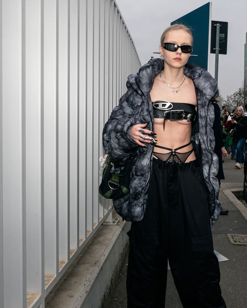 Best Street Style Milan Fashion Week FW23 Outfits Images Diesel Prada 