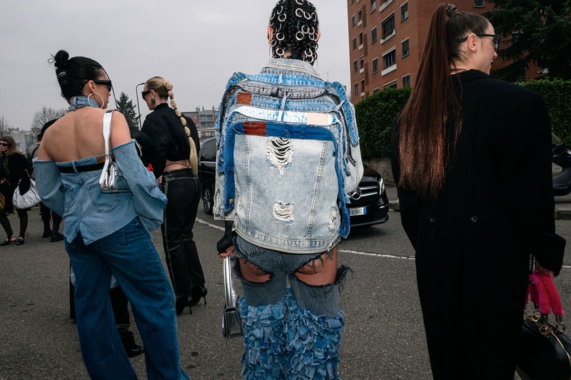 Best Street Style Milan Fashion Week FW23 Outfits Images Diesel Prada 