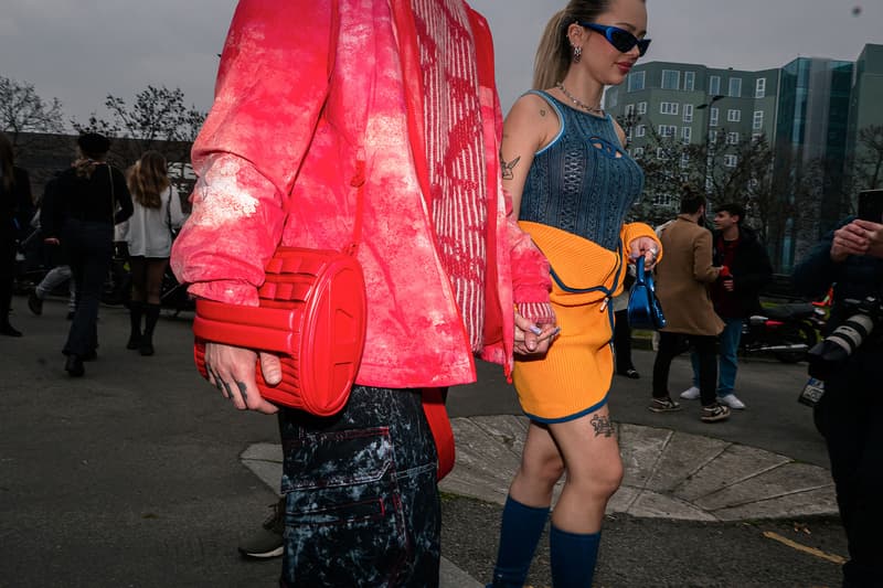 Best Street Style Milan Fashion Week FW23 Outfits Images Diesel Prada 