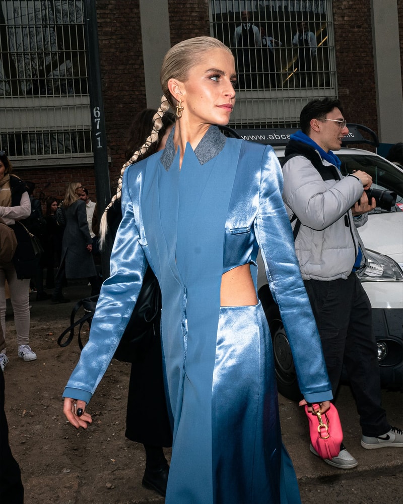 Best Street Style Milan Fashion Week FW23 Outfits Images Diesel Prada 