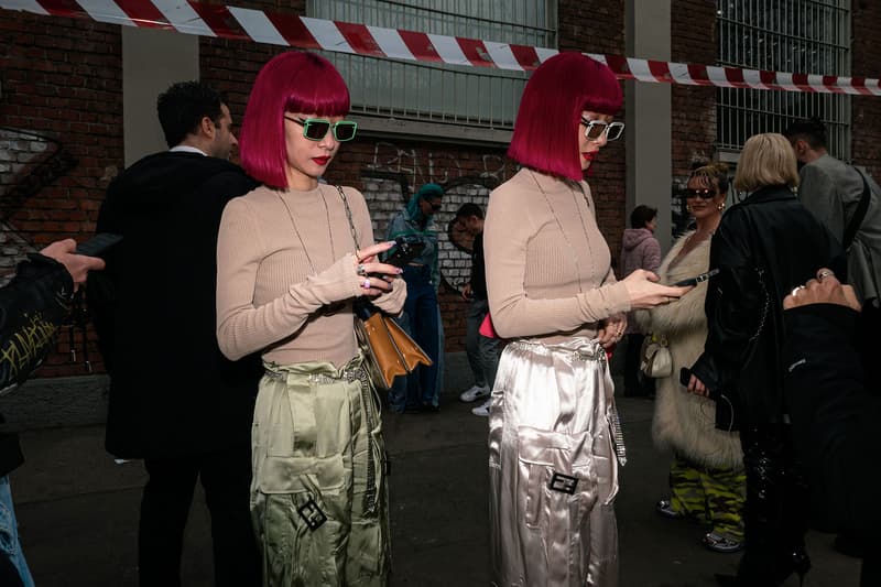 Best Street Style Milan Fashion Week FW23 Outfits Images Diesel Prada 