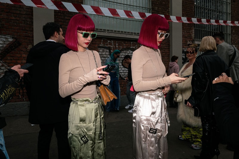 Best Street Style Milan Fashion Week FW23 Outfits Images Diesel Prada 