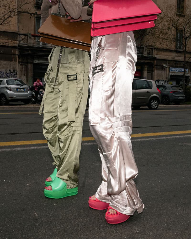 Best Street Style Milan Fashion Week FW23 Outfits Images Diesel Prada 