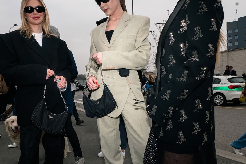 Best Street Style Milan Fashion Week FW23 Outfits Images Diesel Prada 