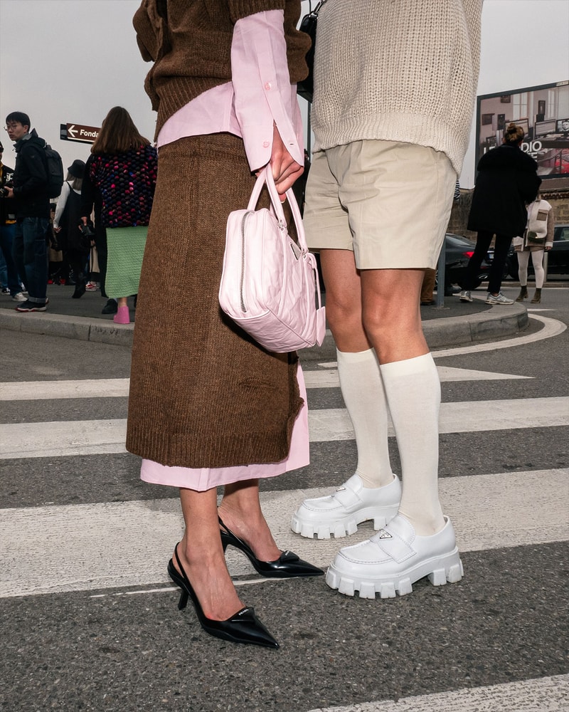 Best Street Style Milan Fashion Week FW23 Outfits Images Diesel Prada 