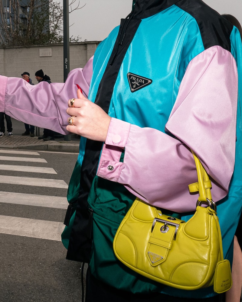 Best Street Style Milan Fashion Week FW23 Outfits Images Diesel Prada 