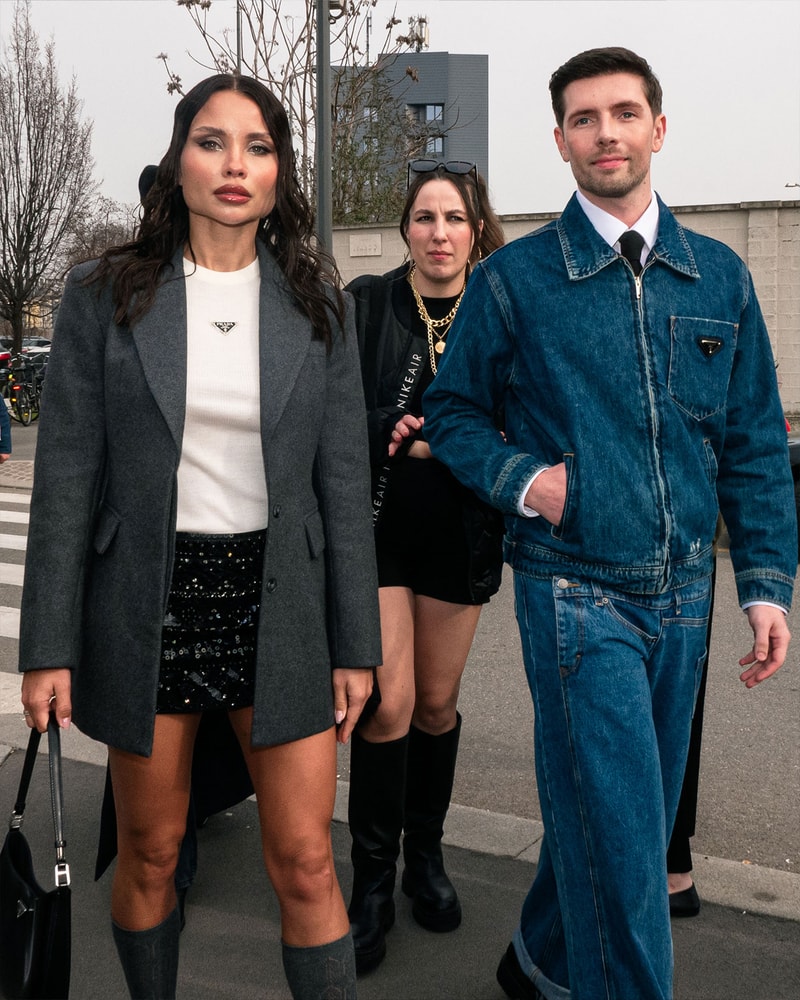 Best Street Style Milan Fashion Week FW23 Outfits Images Diesel Prada 