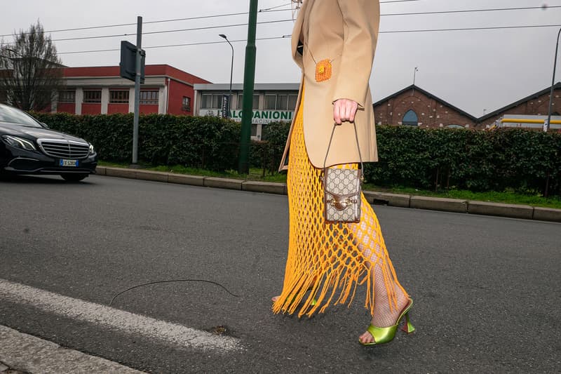 Best Street Style Milan Fashion Week FW23 Outfits Images Diesel Prada 