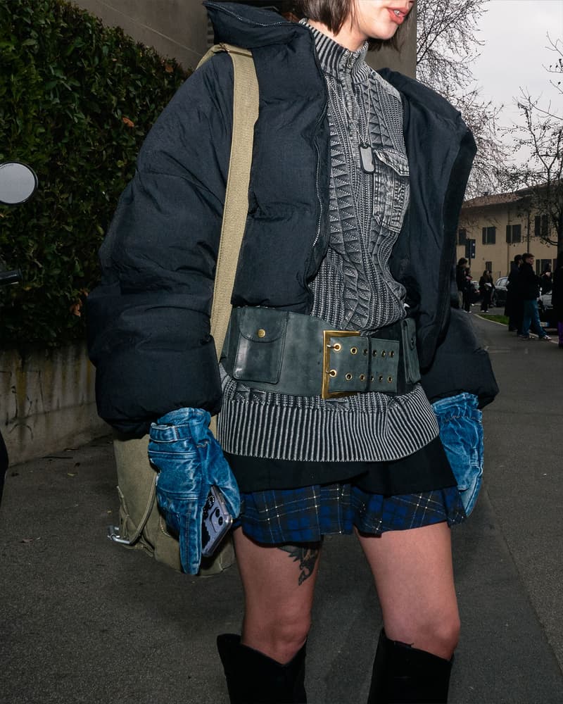 Best Street Style Milan Fashion Week FW23 Outfits Images Diesel Prada 