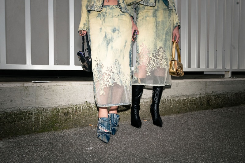 Best Street Style Milan Fashion Week FW23 Outfits Images Diesel Prada 