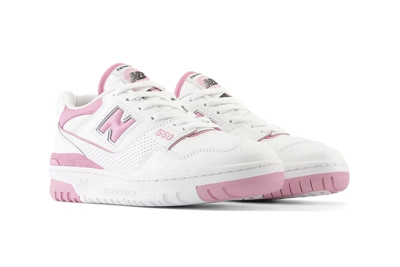 new balance 550 sneaker bubblegum white trainer pink