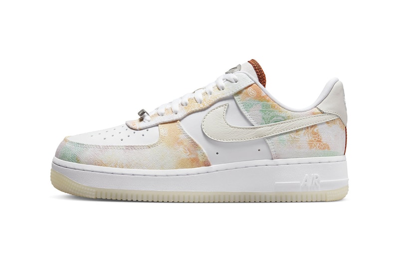 nike air force 1 low womens paisley print pastel colors sneaker