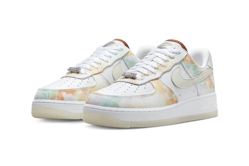nike air force 1 low womens paisley print pastel colors sneaker