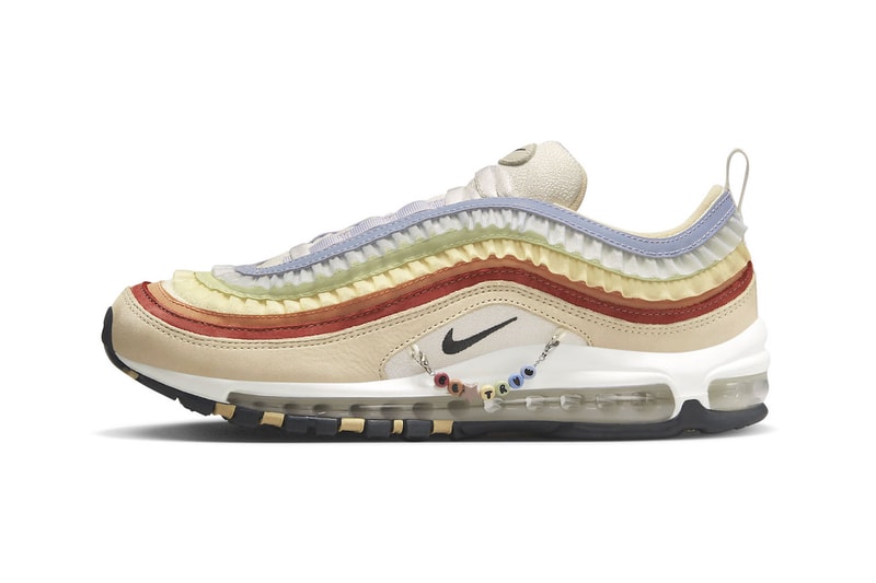 Nike Air Max 97 Be True Removable Charm Bracelet Pink Oxford Anthracite-Adobe Release Images