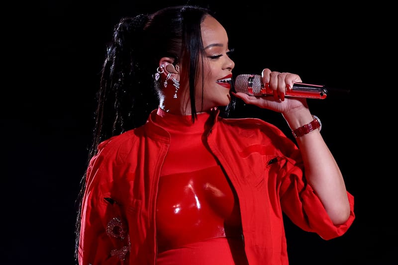 Rihanna's Super Bowl Halftime Lipstick and Nails Made a Statement: "Red Is Not Dead"