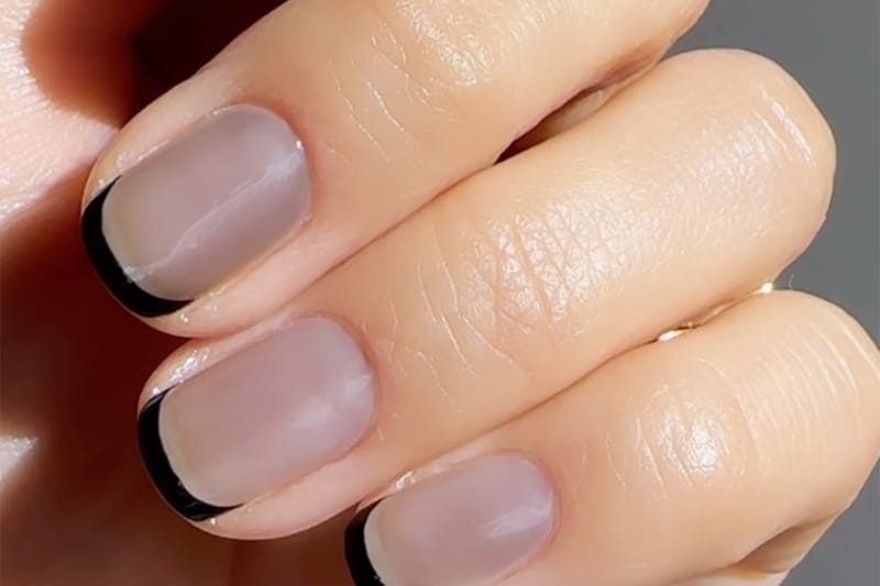 Slip Into Something Sexy for Valentine's Day With "Black Sheer Pantyhose" Nails