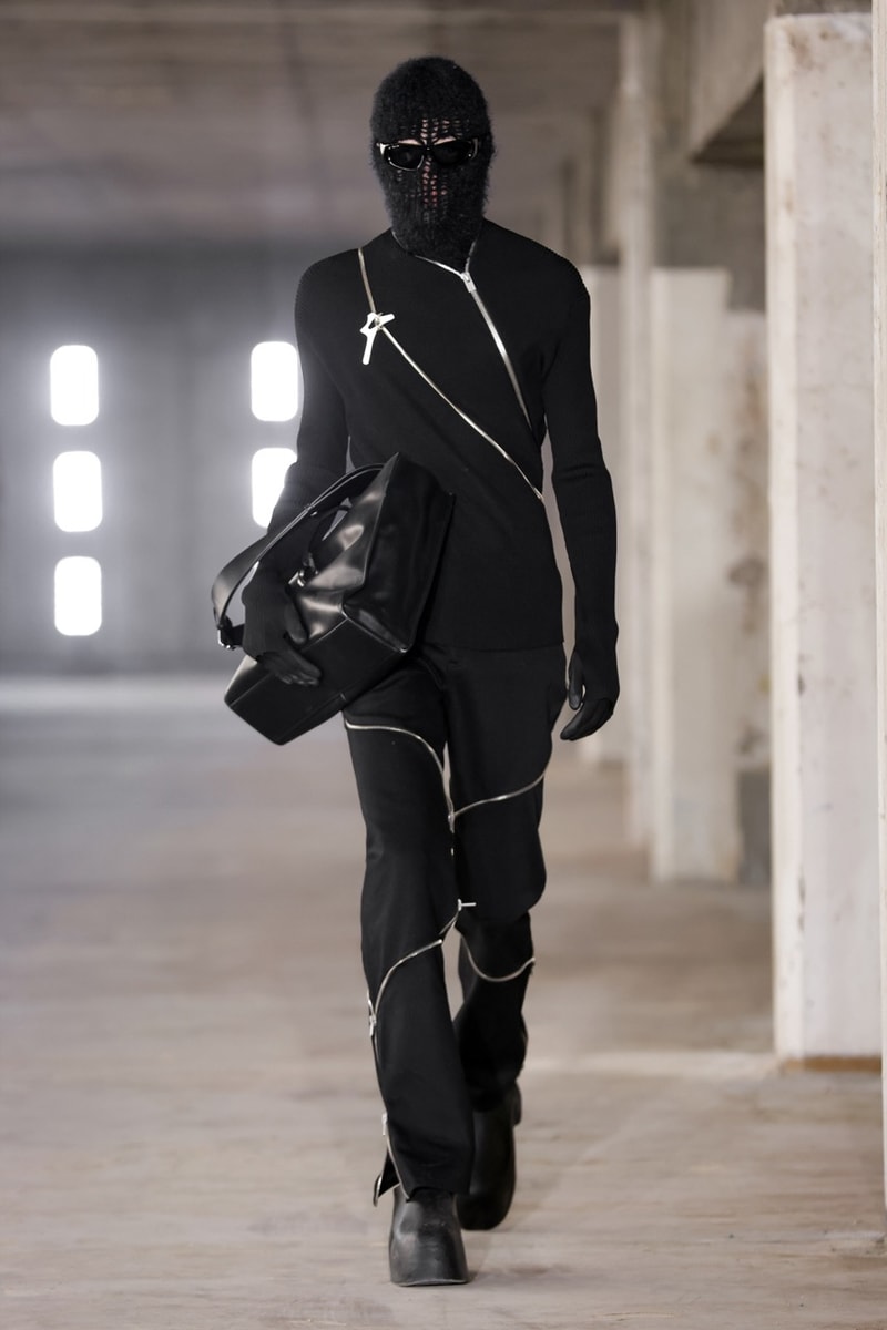 heliot emil paris fashion week runway show burning man avril lavigne fire