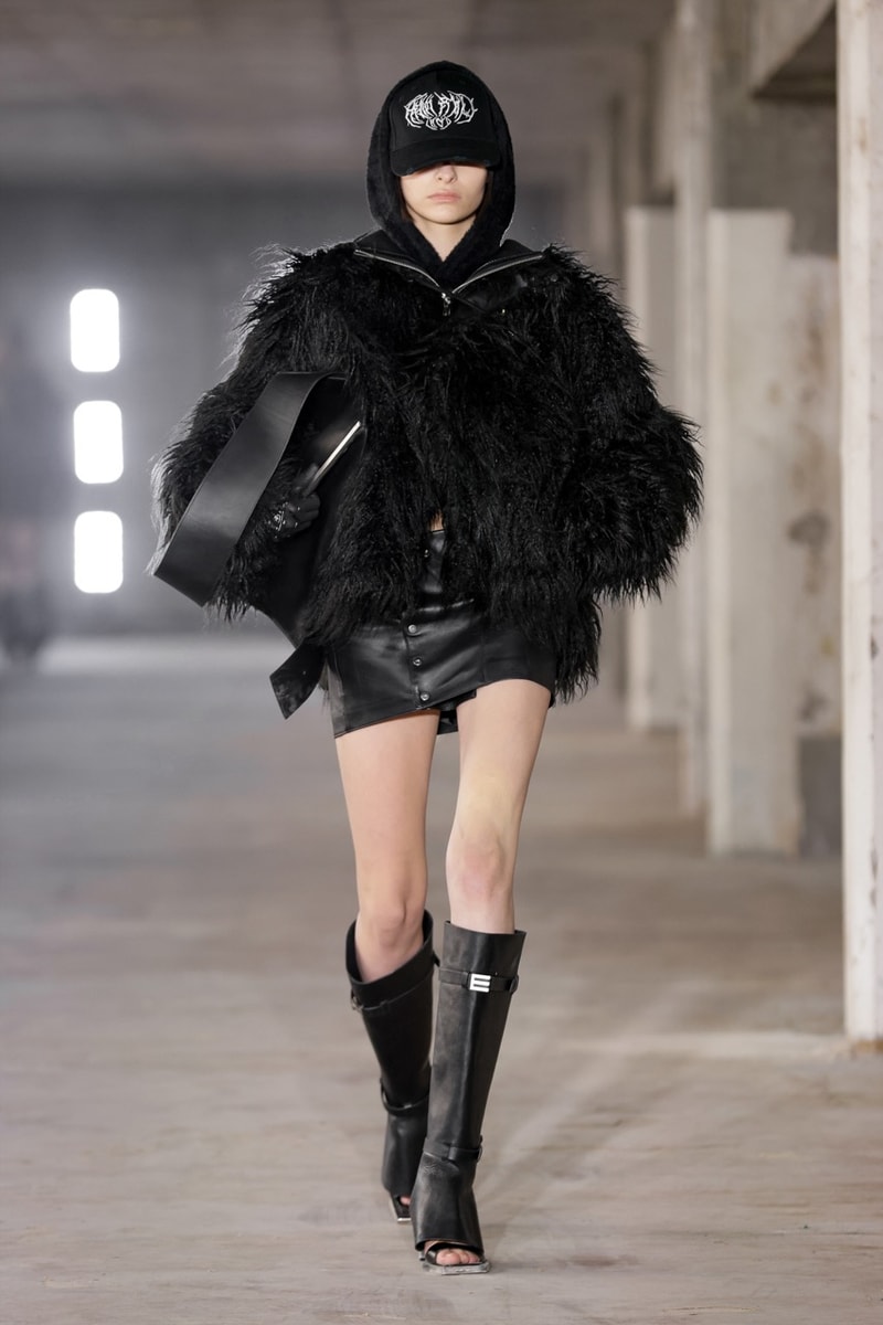 heliot emil paris fashion week runway show burning man avril lavigne fire