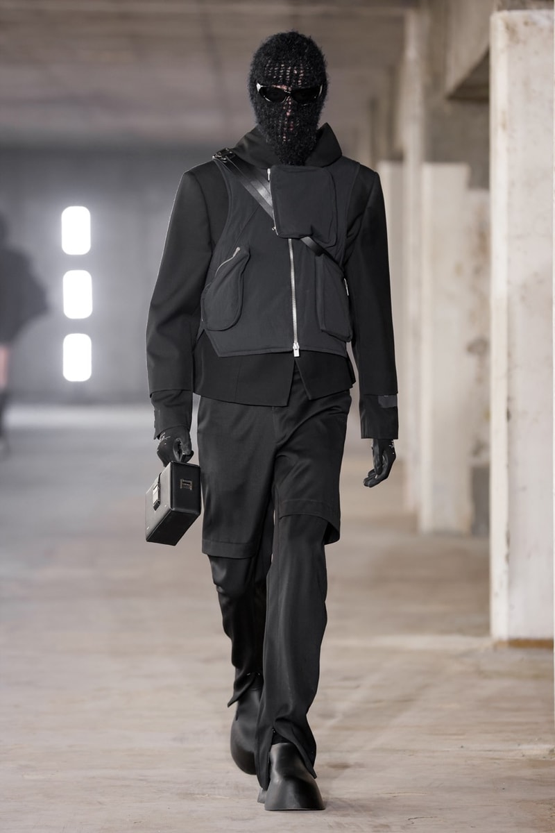 heliot emil paris fashion week runway show burning man avril lavigne fire