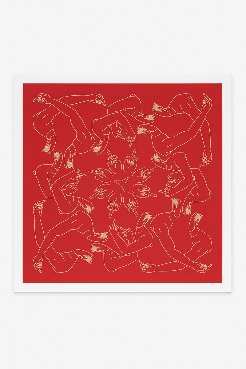 ai weiwei middle finger in red artwork study of perspective avant arte