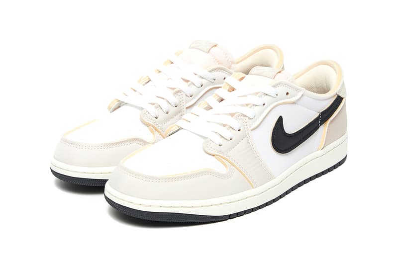 nike air jordan low 1 ex coconut milk sneaker trainer cream white