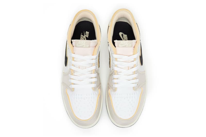 nike air jordan low 1 ex coconut milk sneaker trainer cream white