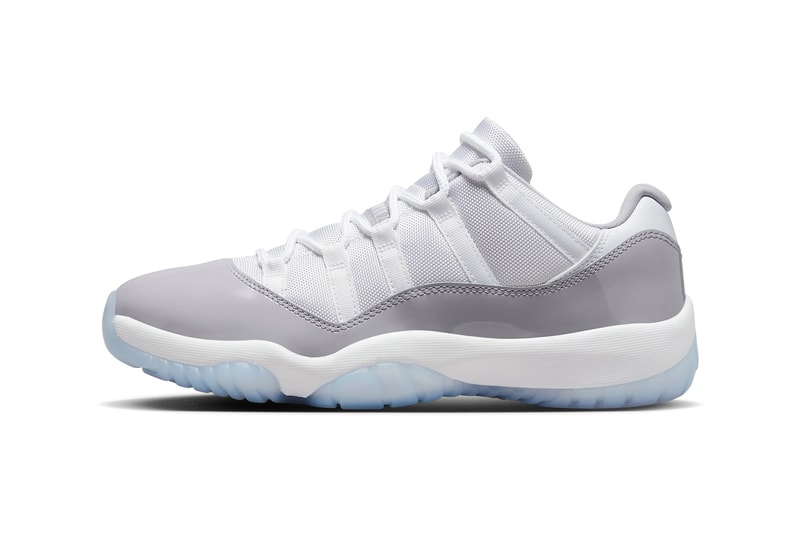 air jordan 11 low "cement grey" nike tinker hatfield footwear sneakers 