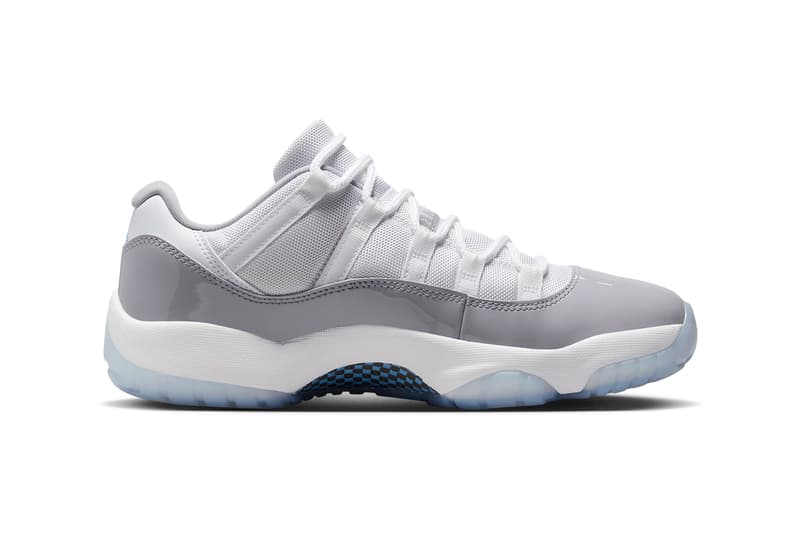 air jordan 11 low "cement grey" nike tinker hatfield footwear sneakers 