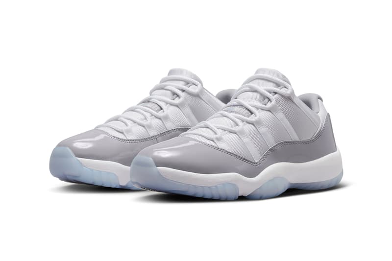 air jordan 11 low "cement grey" nike tinker hatfield footwear sneakers 