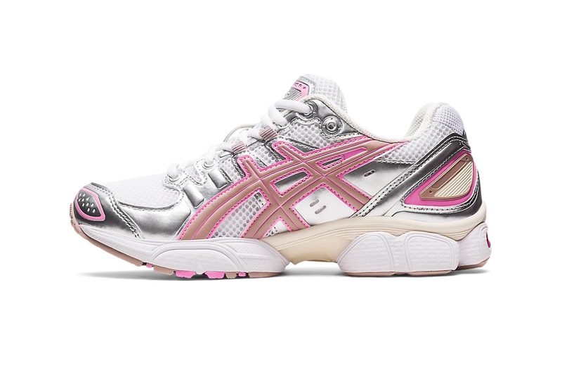 asics gel nimbus 9 candyfloss sneaker pink silver