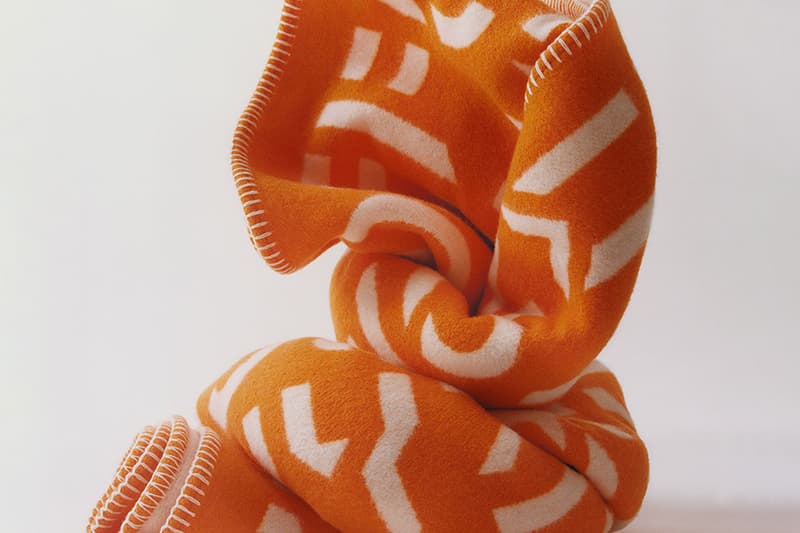 byredo blanket orange white letters