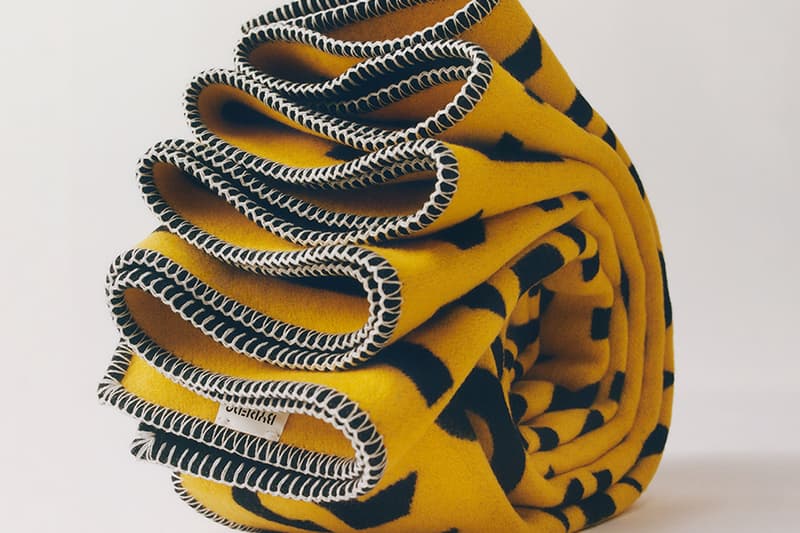 byredo blanket orange white letters