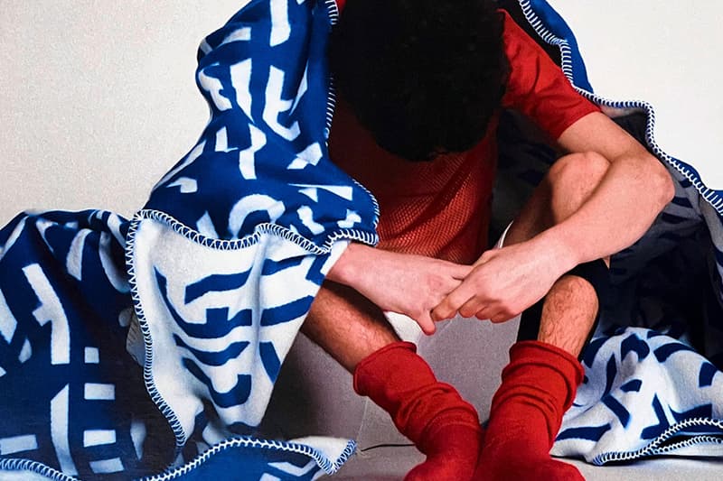 byredo blanket orange white letters