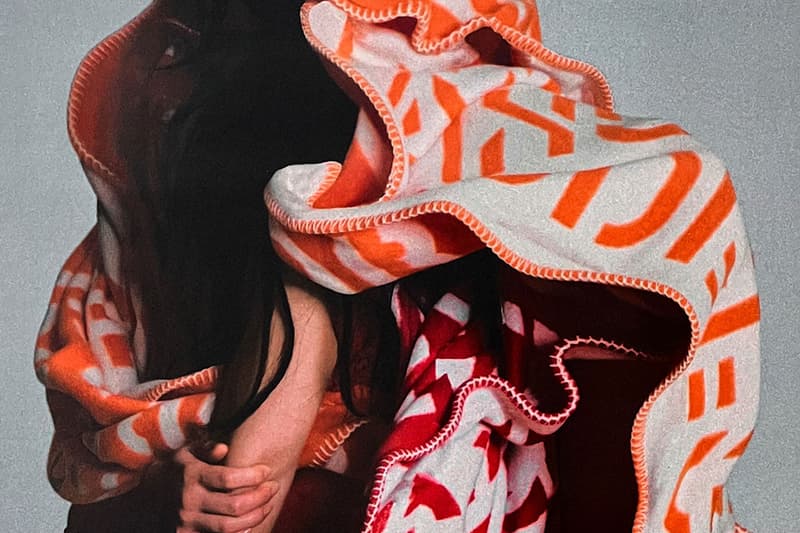 byredo blanket orange white letters