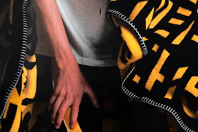 byredo blanket orange white letters