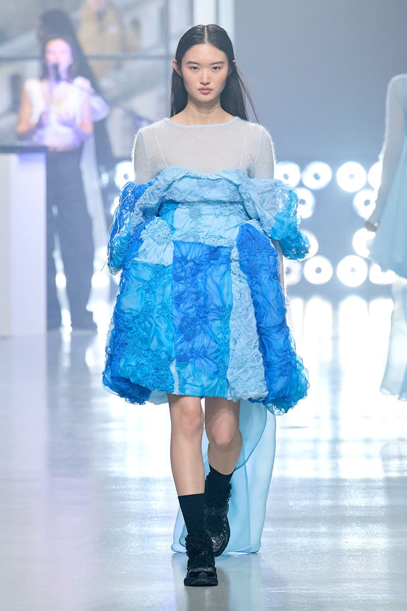 Cecilie Bahnsen Fall Winter Collection Untitled Pink White Red Runway Images