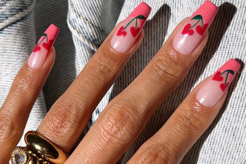 Forget Floral and Pastels, We're Rocking Cherry Nails for Spring 2023