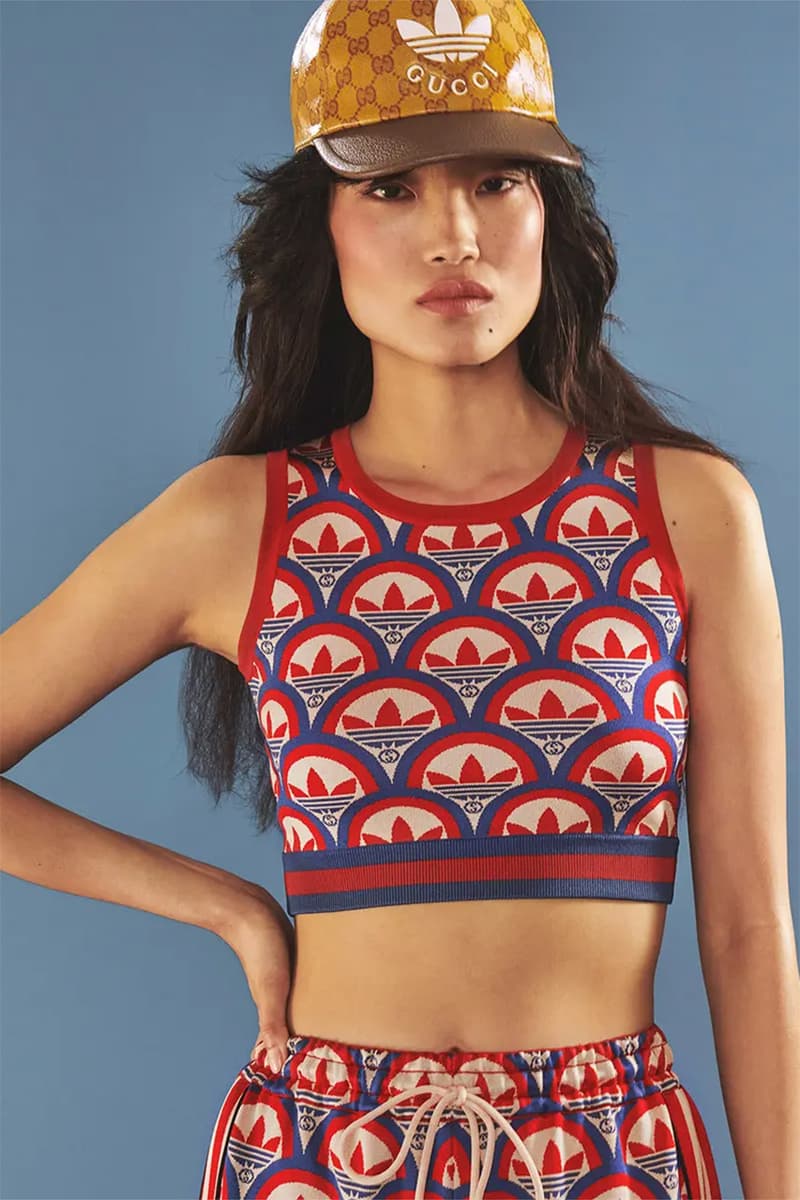 adidas gucci collaboration footwear sneakers slides hats bags