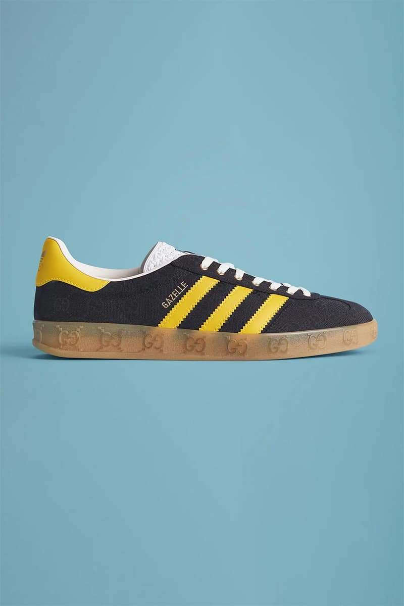 adidas gucci collaboration footwear sneakers slides hats bags