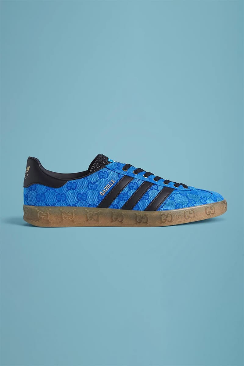 adidas gucci collaboration footwear sneakers slides hats bags